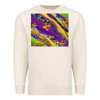 Sandshell mardi gras fleur delis leopard and cowhide Premium Sweatshirt - AdoDesignShop