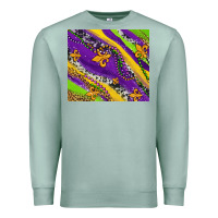 Seafoam mardi gras fleur delis leopard and cowhide Premium Sweatshirt - AdoDesignShop