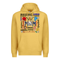 Antique Gold baseball mom Premium Hoodie - CowhideDigitalArt