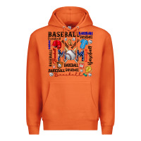 Carrot baseball mom Premium Hoodie - CowhideDigitalArt