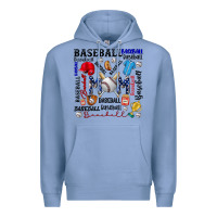 Colony Blue baseball mom Premium Hoodie - CowhideDigitalArt