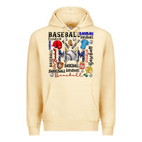 Pina Colada baseball mom Premium Hoodie - CowhideDigitalArt