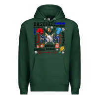Sports Green baseball mom Premium Hoodie - CowhideDigitalArt