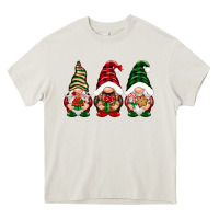 Cream Christmas gnomes Heavy Core Tee - NancyCooperArtShop