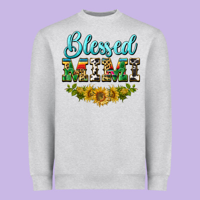 Blessed Mimi Heavyweight Sweatshirt Designed By Barkaloodesign