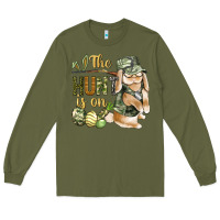 Army Green The Hunt Is On Long Sleeve Tee - BundleAndBundleShop