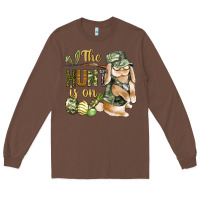 Chestnut The Hunt Is On Long Sleeve Tee - BundleAndBundleShop