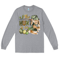 Heather Grey The Hunt Is On Long Sleeve Tee - BundleAndBundleShop