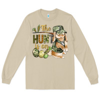 Mushroom The Hunt Is On Long Sleeve Tee - BundleAndBundleShop