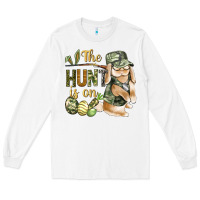 White The Hunt Is On Long Sleeve Tee - BundleAndBundleShop