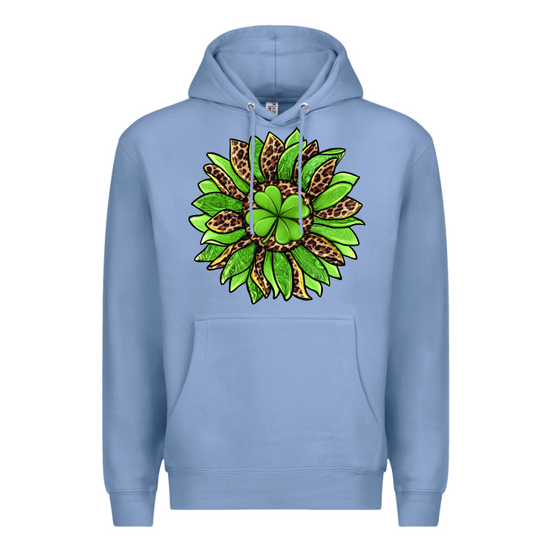 Lucky Leopard St Patricks Sunflower Premium Hoodie by Jasminsmagicworld | Teevron