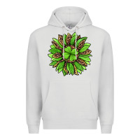 Dove Grey lucky leopard st patricks sunflower Premium Hoodie - Jasminsmagicworld