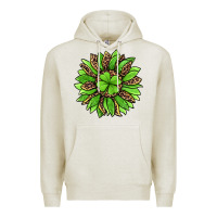 Oatmeal Heather lucky leopard st patricks sunflower Premium Hoodie - Jasminsmagicworld