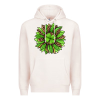 Pale Pink lucky leopard st patricks sunflower Premium Hoodie - Jasminsmagicworld