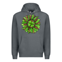 Rock lucky leopard st patricks sunflower Premium Hoodie - Jasminsmagicworld
