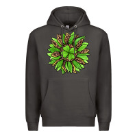 Smoke lucky leopard st patricks sunflower Premium Hoodie - Jasminsmagicworld