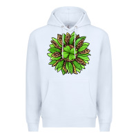 White lucky leopard st patricks sunflower Premium Hoodie - Jasminsmagicworld