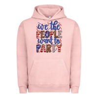 Pigment Salmon we the people want to party Urban Hoodie - JahusDesignShop
