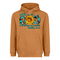 Meerkat with god all things are possible sunflower Heavyweight Hoodie - AdoDesignShop