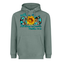 Sage with god all things are possible sunflower Heavyweight Hoodie - AdoDesignShop