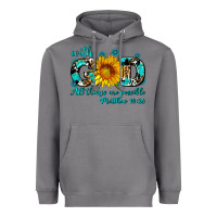 Storm with god all things are possible sunflower Heavyweight Hoodie - AdoDesignShop