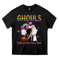 Black Ghouls just wanna have fun Heavy Core Tee - NancyCooperArtShop