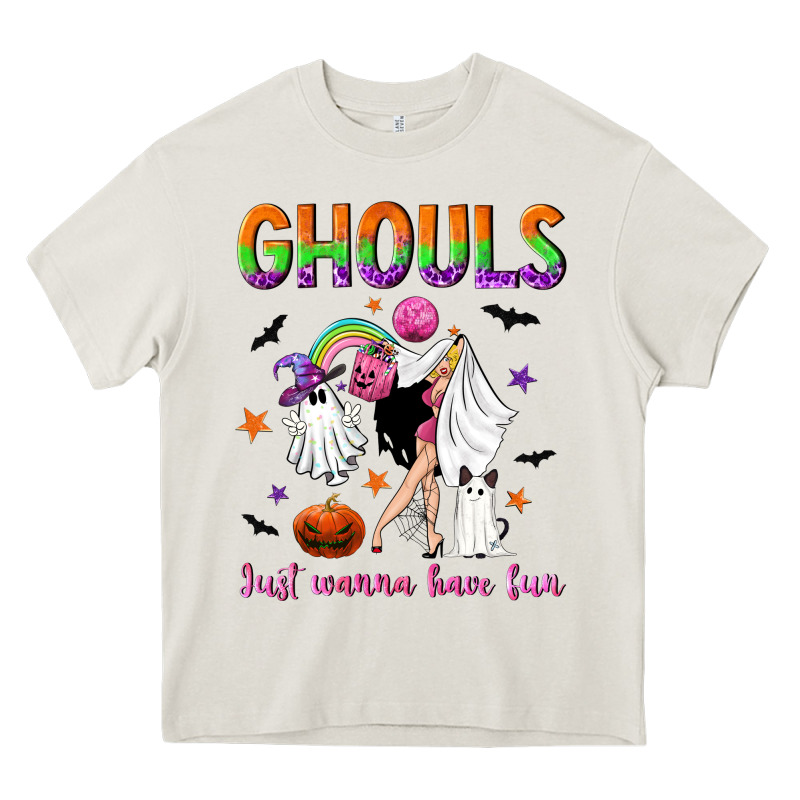 Ghouls Just Wanna Have Fun Heavy Core Tee by NancyCooperArtShop | Teevron
