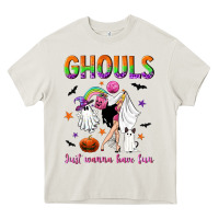 Cream Ghouls just wanna have fun Heavy Core Tee - NancyCooperArtShop