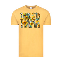 Vintage Mustard Inked Mama Flowers Vintage Tee - CowCowDesign