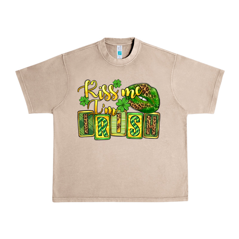 St. Patrick's Kiss Me I Am Irish Urban Heavy Tee by OliviaCreatesArt | Teevron