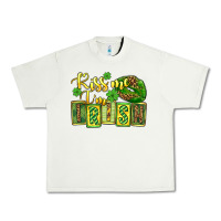 Pistachio St. Patrick's Kiss me i am irish Urban Heavy Tee - OliviaCreatesArt
