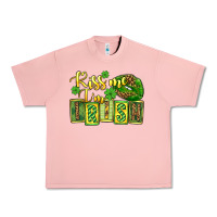 Salmon St. Patrick's Kiss me i am irish Urban Heavy Tee - OliviaCreatesArt