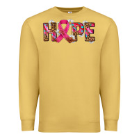 Antique Gold hope and cancer ribbon Premium Sweatshirt - AdoDesignShop