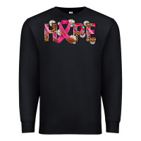 Black hope and cancer ribbon Premium Sweatshirt - AdoDesignShop