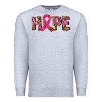 Heather Grey hope and cancer ribbon Premium Sweatshirt - AdoDesignShop