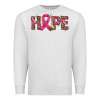 Oatmeal Heather hope and cancer ribbon Premium Sweatshirt - AdoDesignShop