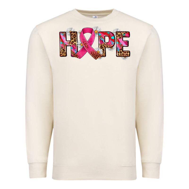 Hope And Cancer Ribbon Premium Sweatshirt by AdoDesignShop | Teevron