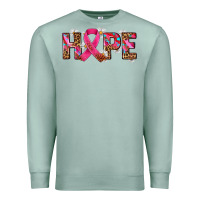 Seafoam hope and cancer ribbon Premium Sweatshirt - AdoDesignShop