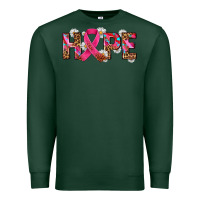 Sports Green hope and cancer ribbon Premium Sweatshirt - AdoDesignShop