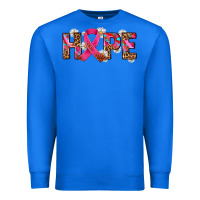 True Royal hope and cancer ribbon Premium Sweatshirt - AdoDesignShop