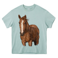 Arona brown horse Heavy Core Tee - RanaPortraitStore