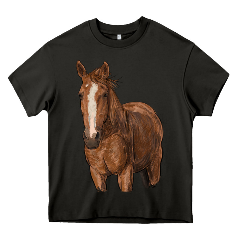 Brown Horse Heavy Core Tee by RanaPortraitStore | Teevron