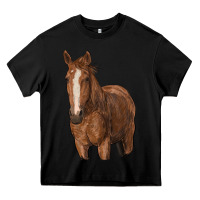 Black brown horse Heavy Core Tee - RanaPortraitStore