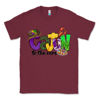 Burgundy cajun to the core mardi gras Classic Tee - CowGirlArtShop