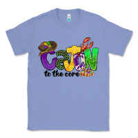 Colony Blue cajun to the core mardi gras Classic Tee - CowGirlArtShop