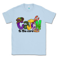 Dusty Blue cajun to the core mardi gras Classic Tee - CowGirlArtShop