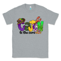 Heather Grey cajun to the core mardi gras Classic Tee - CowGirlArtShop