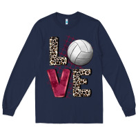 Navy love volleyball Long Sleeve Tee - FaDigitalArtStudio