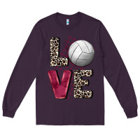Plum love volleyball Long Sleeve Tee - FaDigitalArtStudio