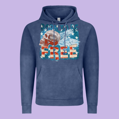 Born To Be Free Vintage Hoodie Designed By Fadigitalartstudio
